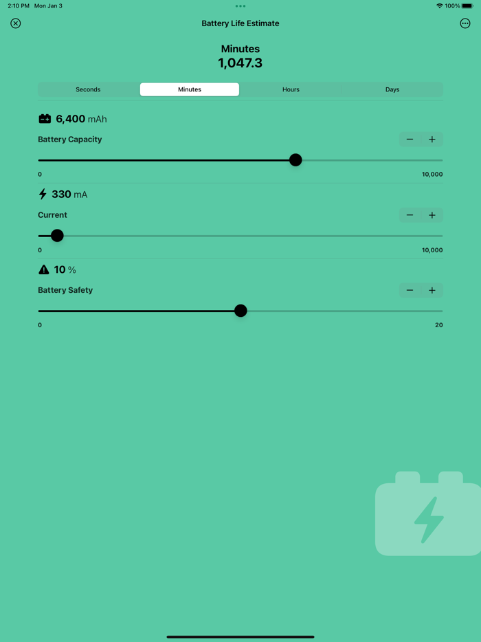 Battery Life Estimate