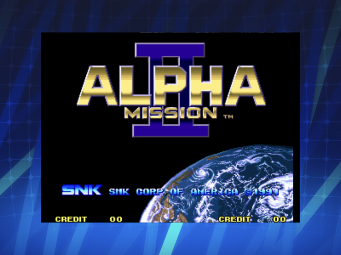 ALPHA MISSION II ACA NEOGEO