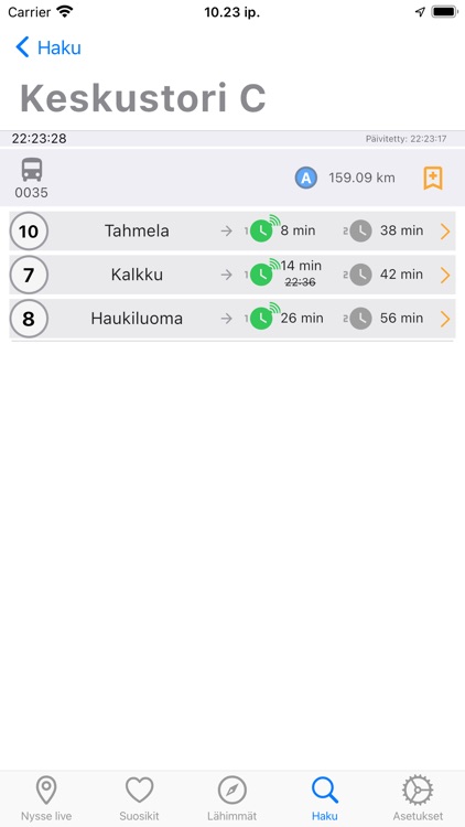 NysseNyt: Live buses & rail screenshot-3