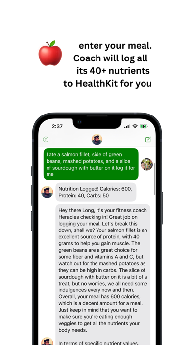Coach: Fitness Logging Screenshot