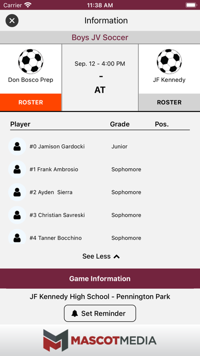 Don Bosco Prep Athletics Screenshot