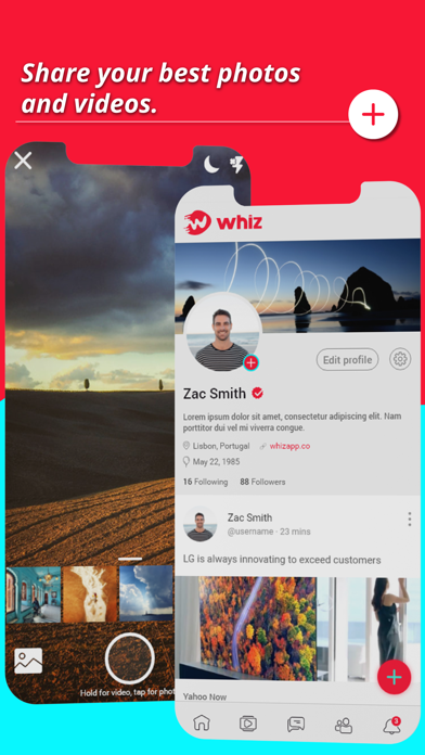 Whiz - Social Network Screenshot