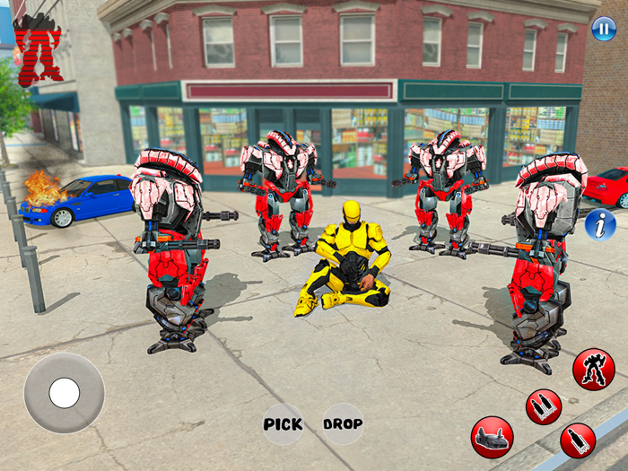 Robot Car War Transform Battle