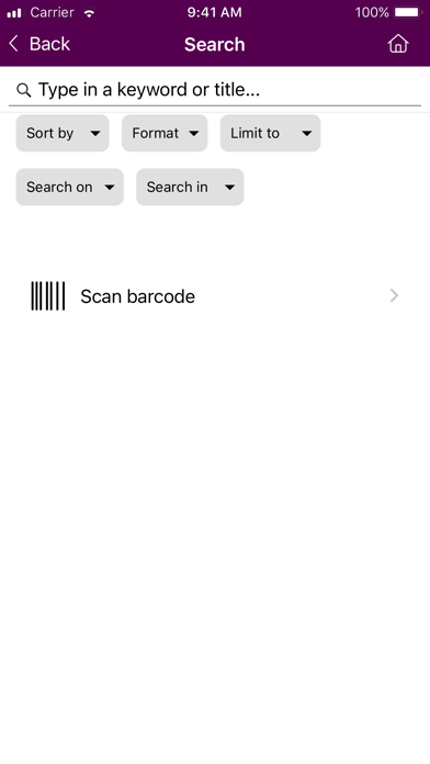 Reading Libraries Screenshot
