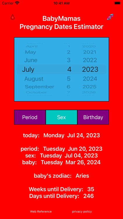 BabyMamas Pregnancy Dates screenshot-6