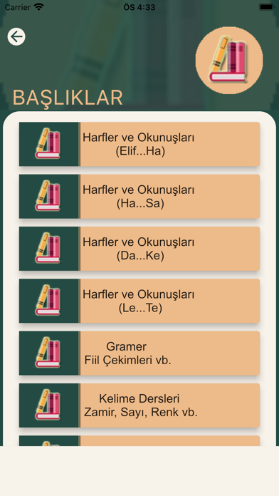 Arapça Öğrenelim Sesli Dersler Screenshot