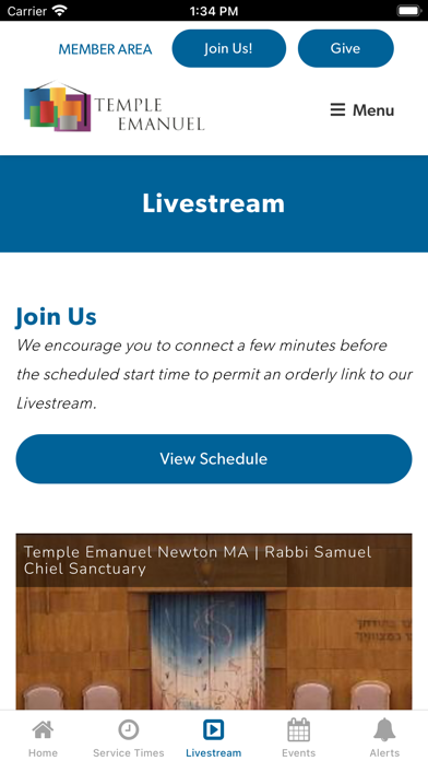 Temple Emanuel of Newton Screenshot