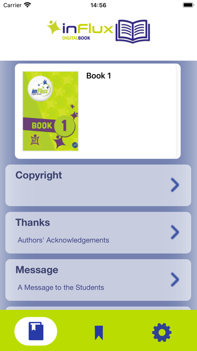 Influx Digital Books Screenshot
