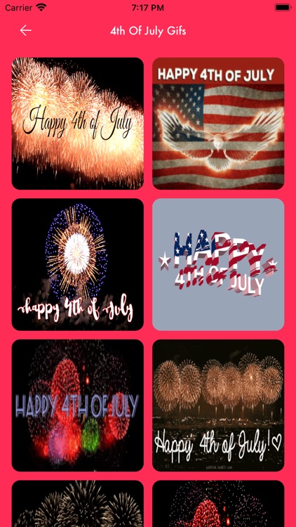 4th Of July Wishes Frame Cards