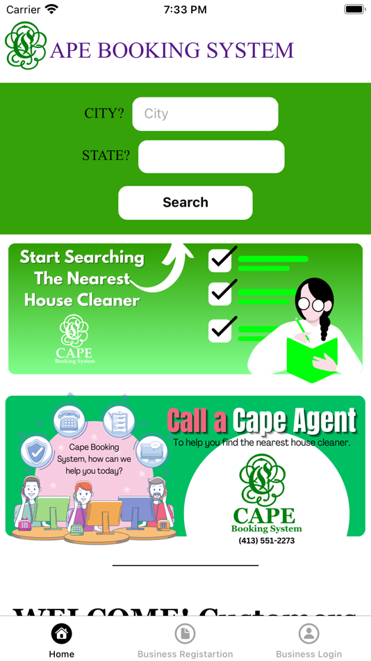 #1. Cape Booking System (iOS) Podle: Carolina Perez