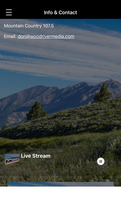 Mountain Country 107.5 Screenshot