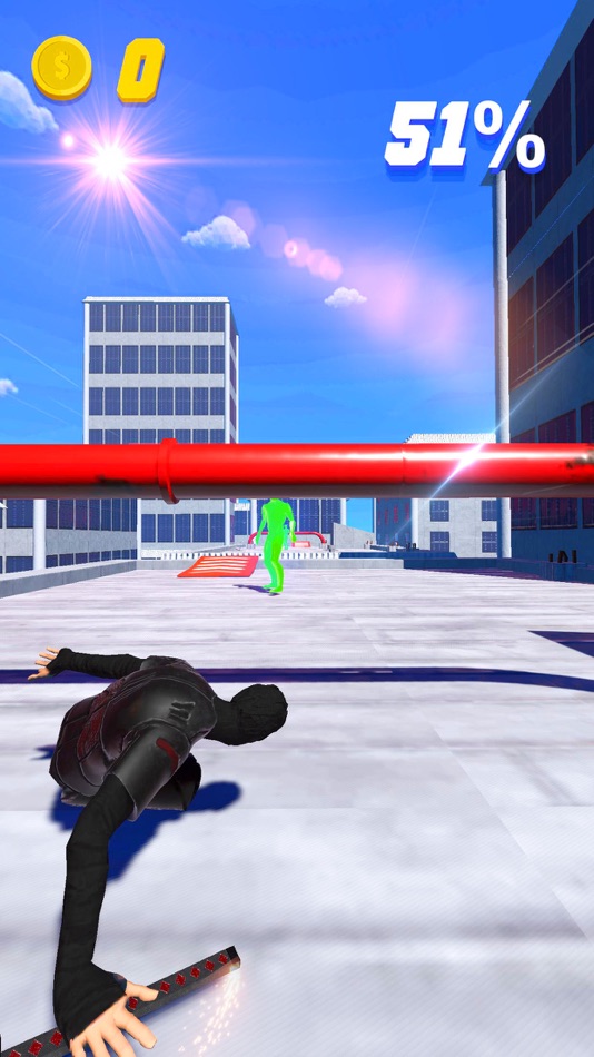 #4. Rooftop Ninja Run (iOS) Podle: Mad Hook