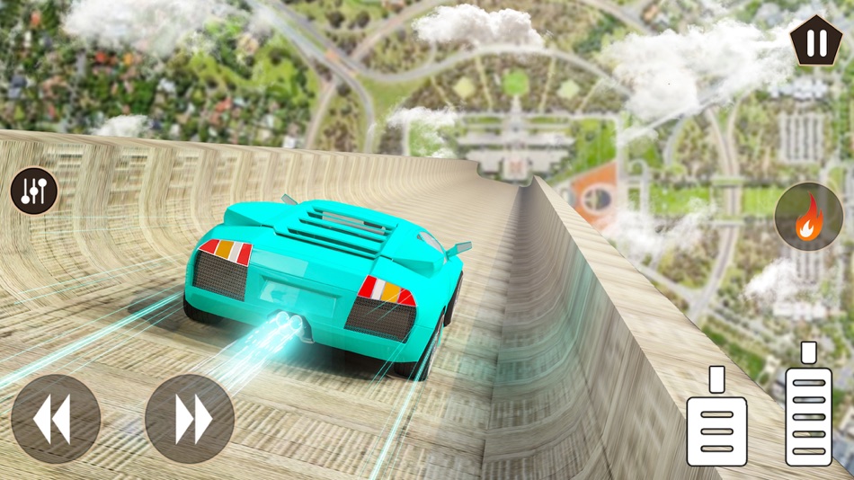 #3. Sky Flying Real 3D Car Stunts (iOS) 由: Usama Nawaz
