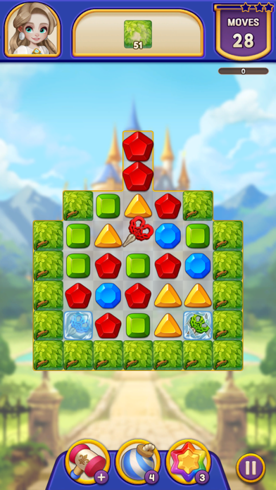 Royal Queenie: Jewel Match 3 Screenshot