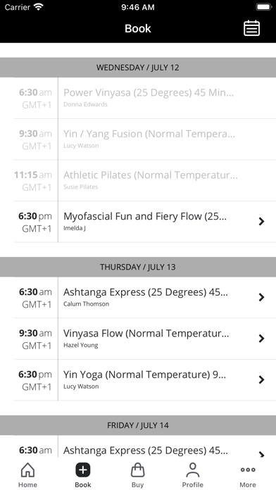 Onyx Yoga and Fitness Screenshot