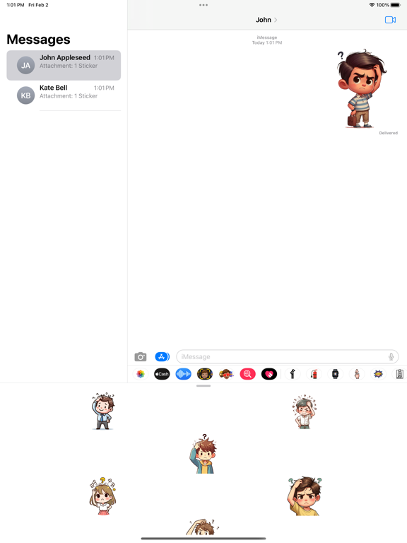 Screenshot #6 pour Head Scratch Stickers