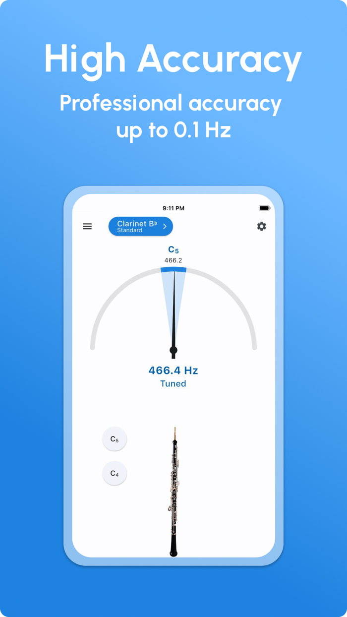 Clarinet Tuner - LikeTones