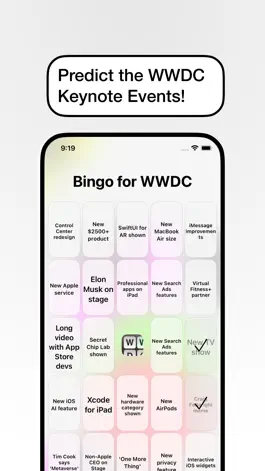 Game screenshot Bingo for WWDC mod apk