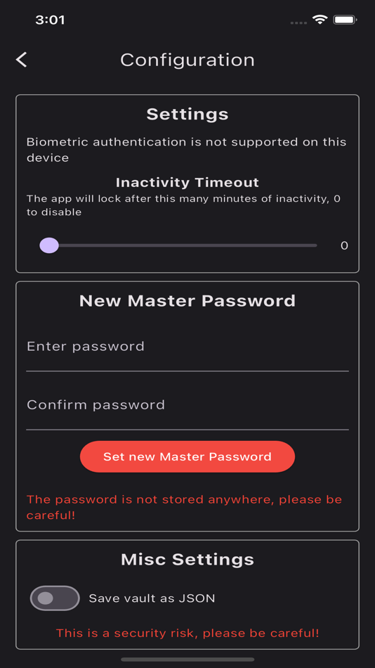 #6. Paranoid Password Manager (iOS) By: OS3 srl