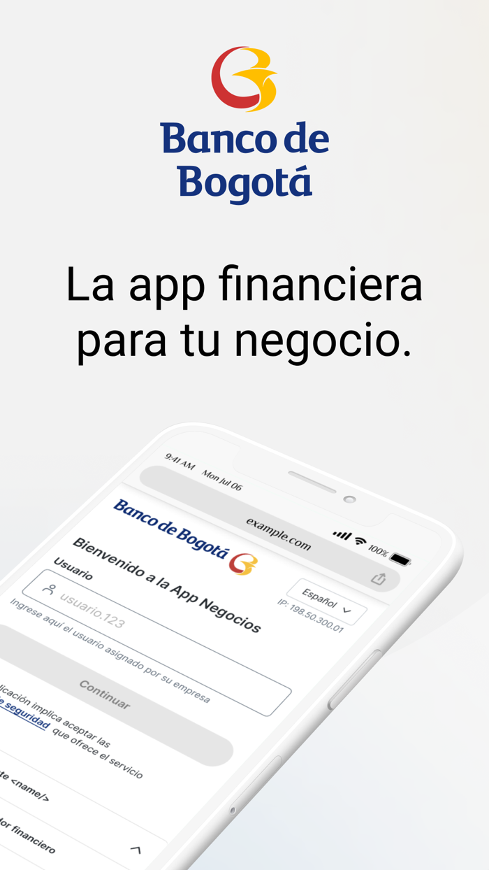 Banco de Bogota App Negocios