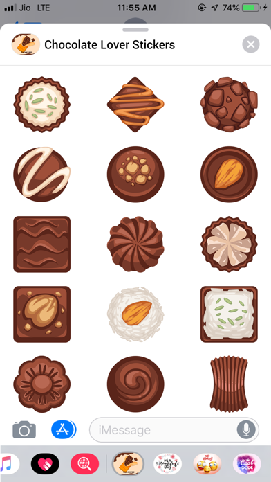 Screenshot #3 pour Chocolate Lover Stickers