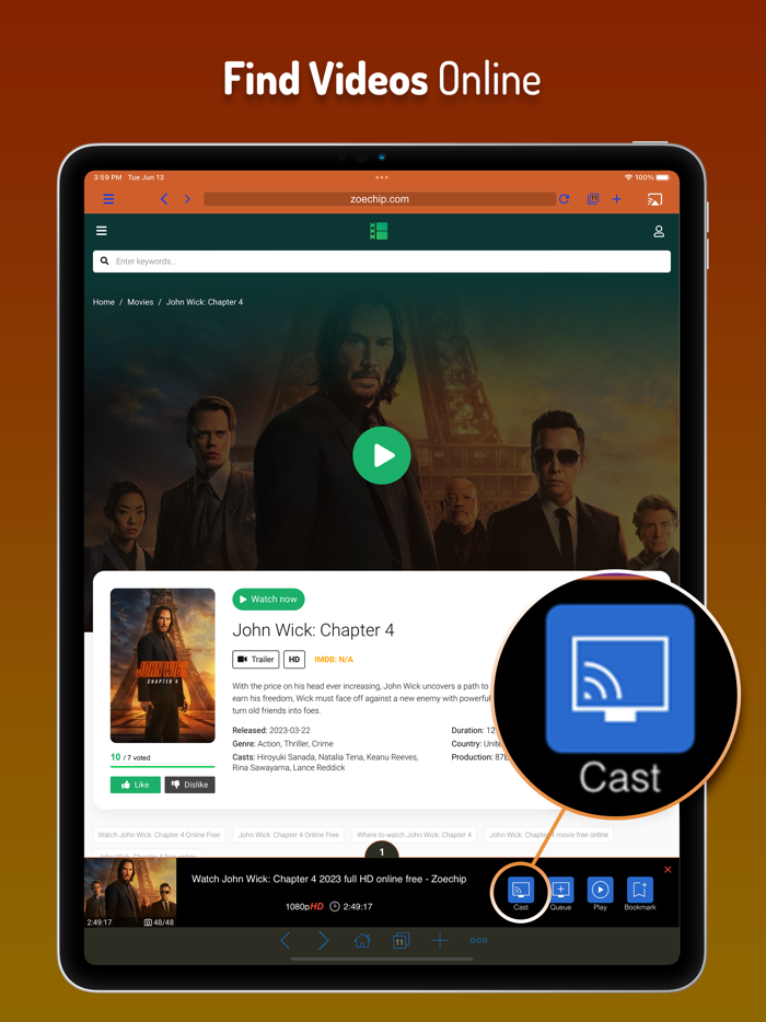 Cast Web Videos to TV - iWebTV