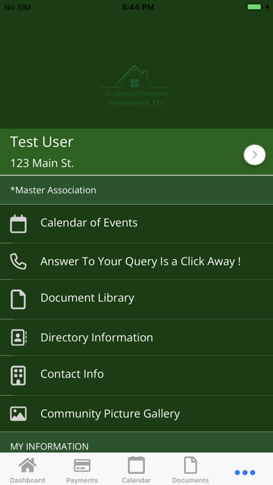 Acclaimed Property Management Screenshot