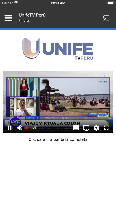 UnifeTV Perú Screenshot