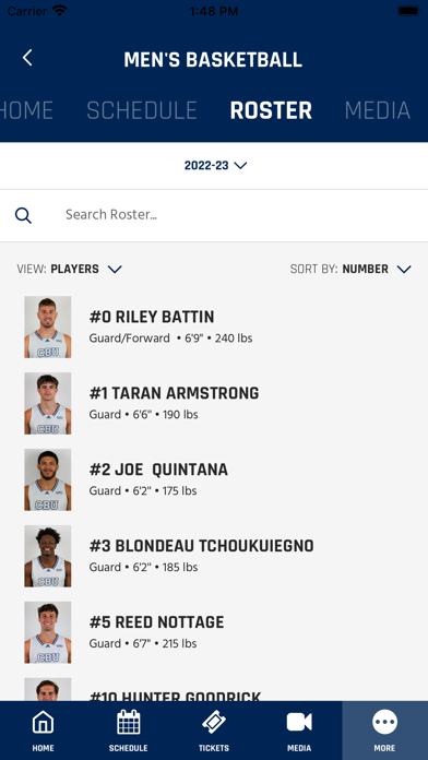 CBU Athletics Screenshot