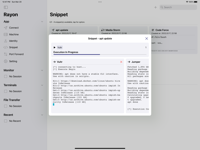 ‎Rayon - SSH Server Toolbox Screenshot