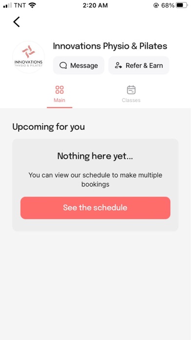 Innovations Physio&Pilates app Screenshot