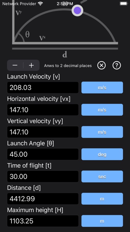 Projectile Motion Calc screenshot-5