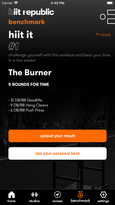 hiit republic - Member ID Screenshot