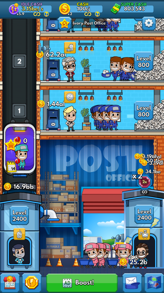 #7. Idle Mail Tycoon (iOS) 来自: Kolibri Games GmbH