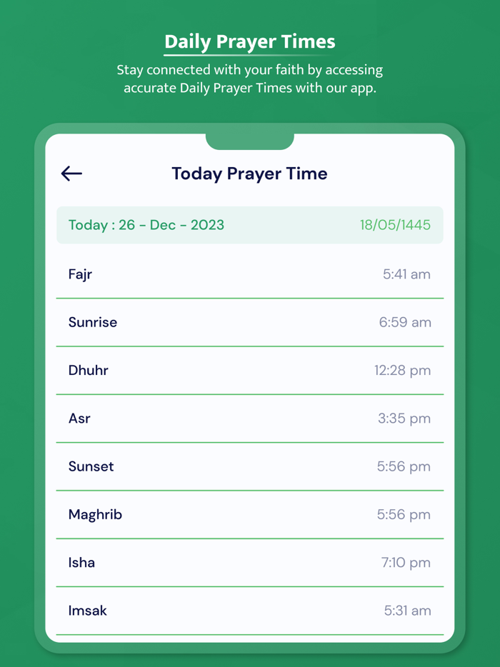 Pro Muslim Prayer Times