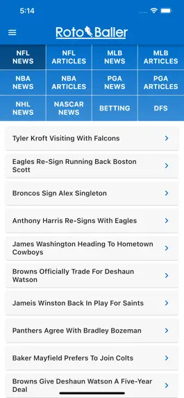 Game screenshot RotoBaller Fantasy Sports News apk