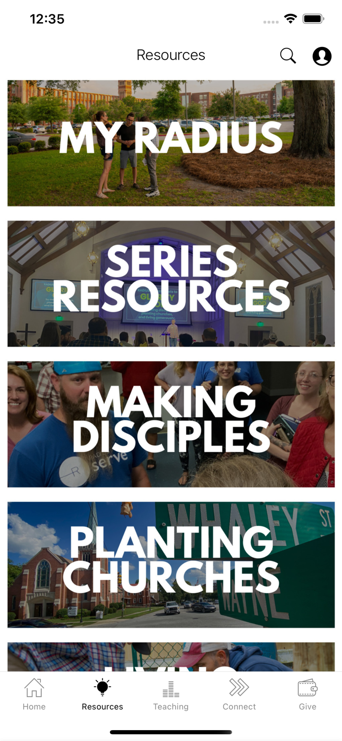 RADIUS Church App