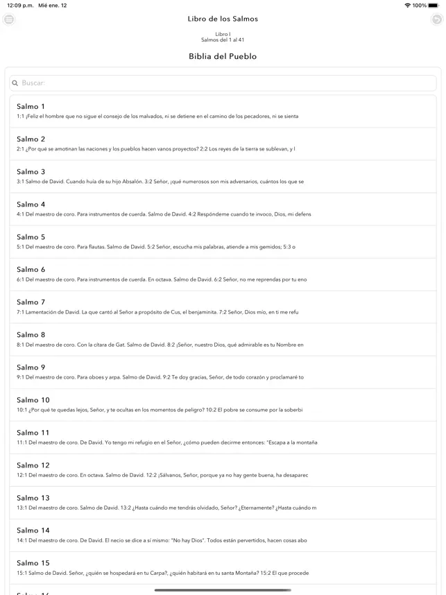 Imágen 3 Libro Salmos iphone