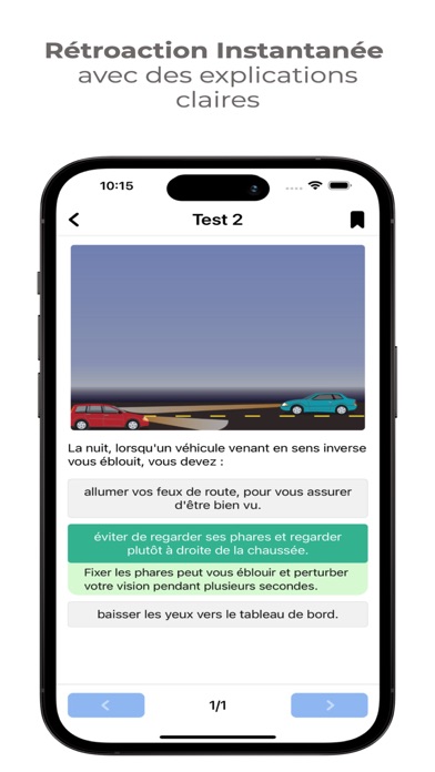 SAAQ Knowledge Test Screenshot