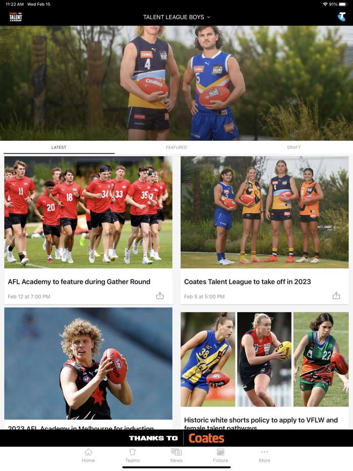 Coates Talent League