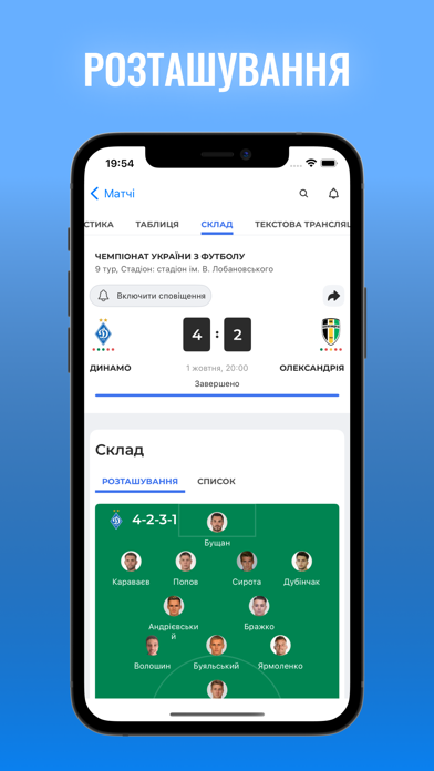 Screenshot #3 pour ФК Динамо Київ – Tribuna.com