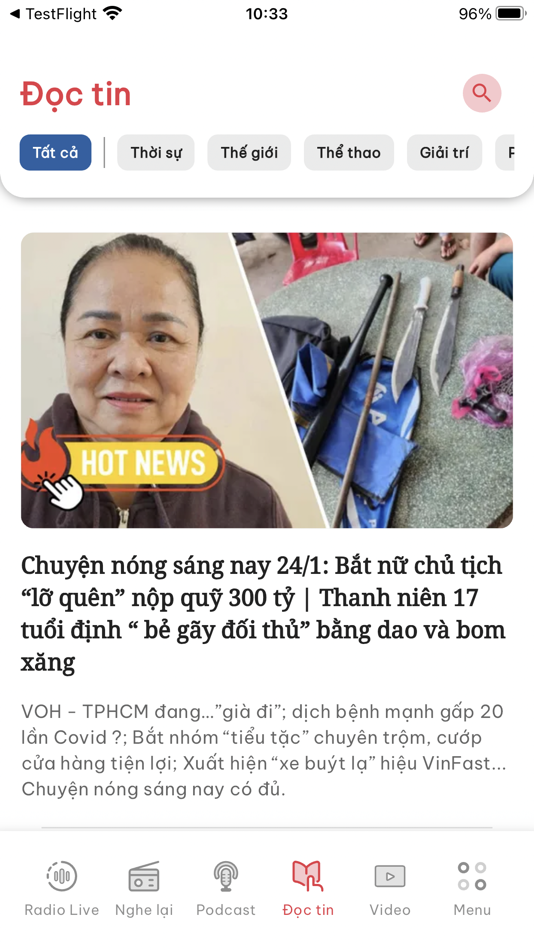 #6. VOH Radio Online (iOS) Podle: THE VOICE OF HO CHI MINH CITY PEOPLE