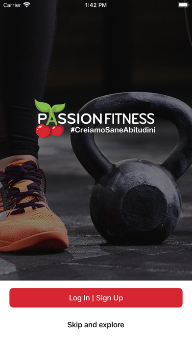 Passion Fitness. Screenshot