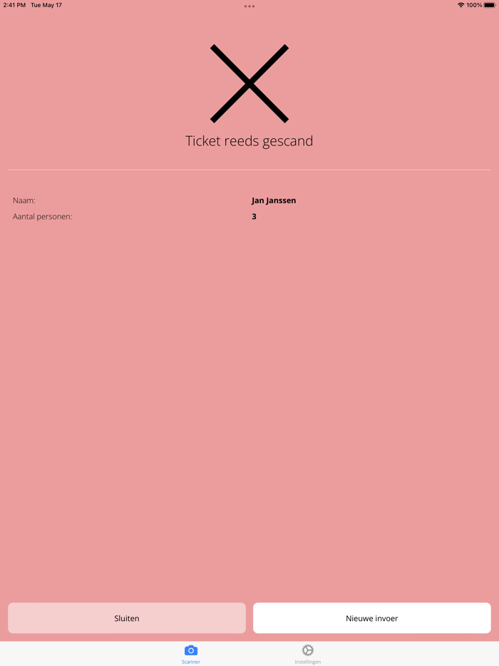 Amazing Ticket Scanner