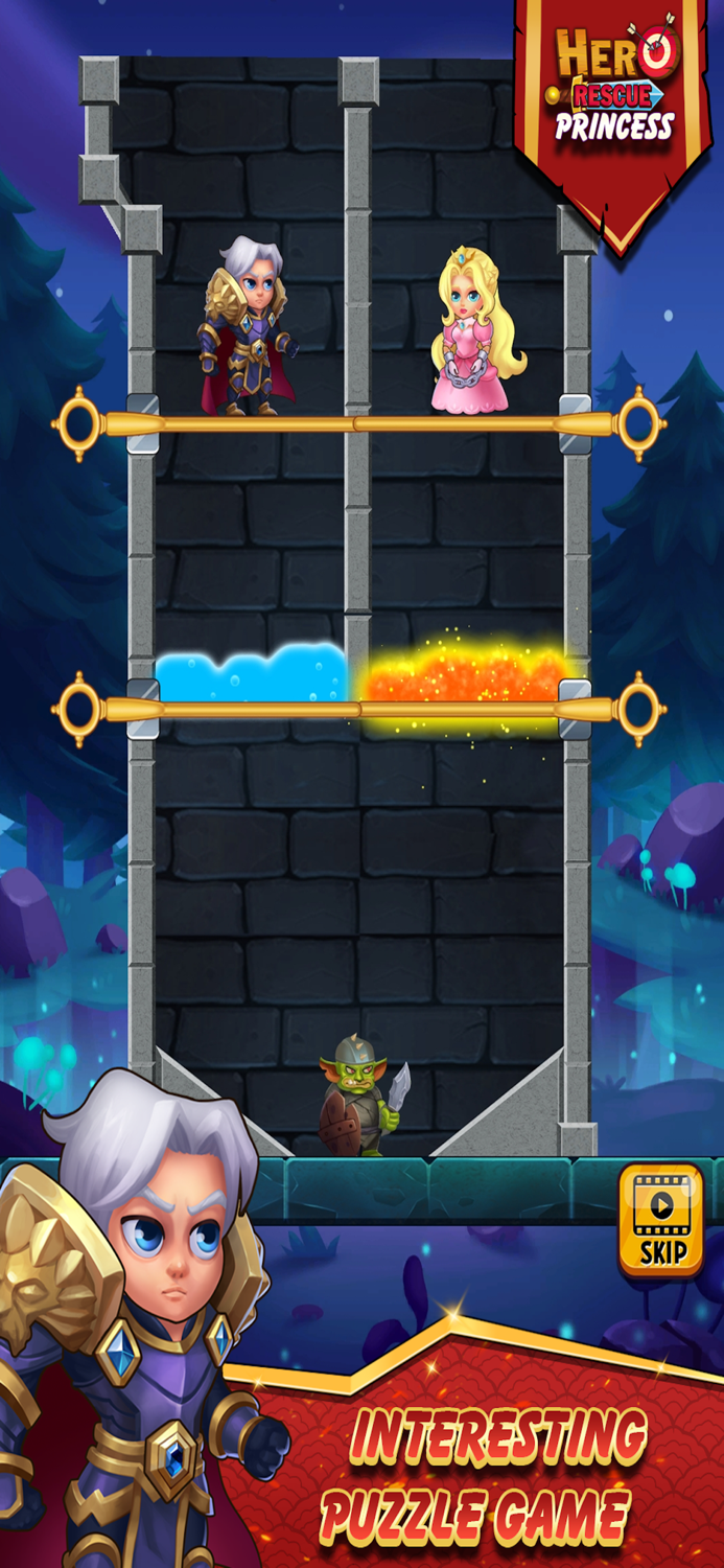 Hero Rescue - Pull Pin Puzzle