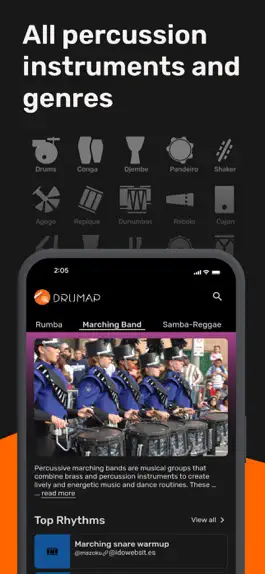 Game screenshot Drumap: drums percussion score apk