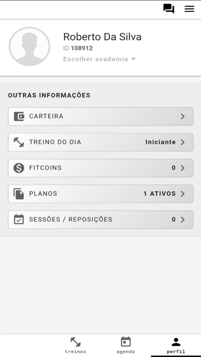 Academia Veloso App Screenshot