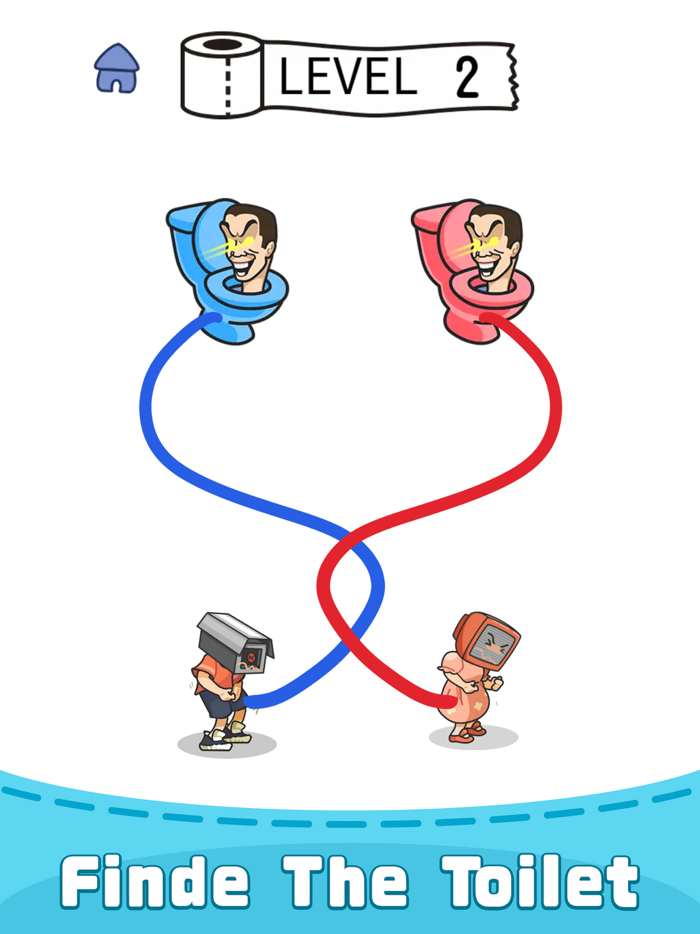 Poop Rush -Draw to Toilet Game