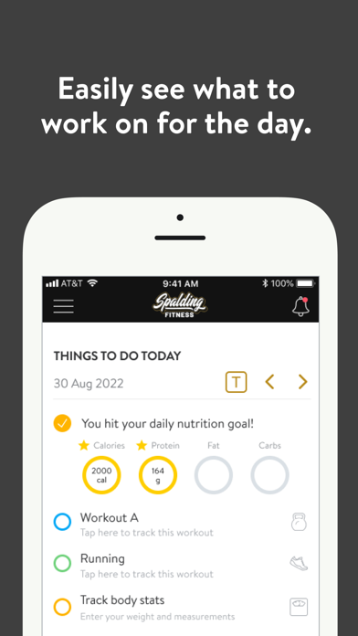 Spalding Fitness Screenshot