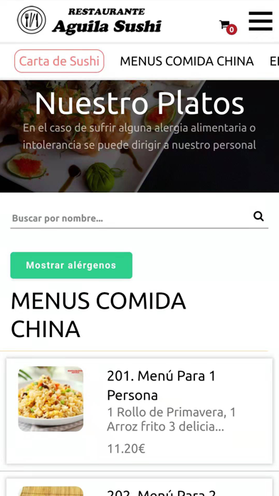 Aguila Restaurante Screenshot